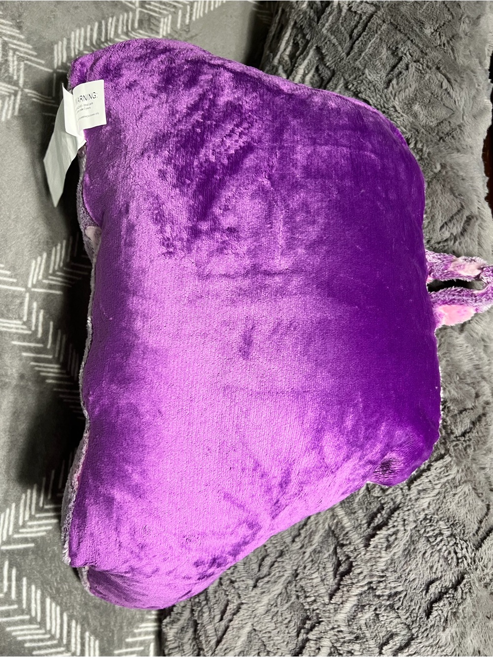 The Big One Kids Backrest Plush Gamer Girl Game On Back Support Pillow - Picture 3 of 6